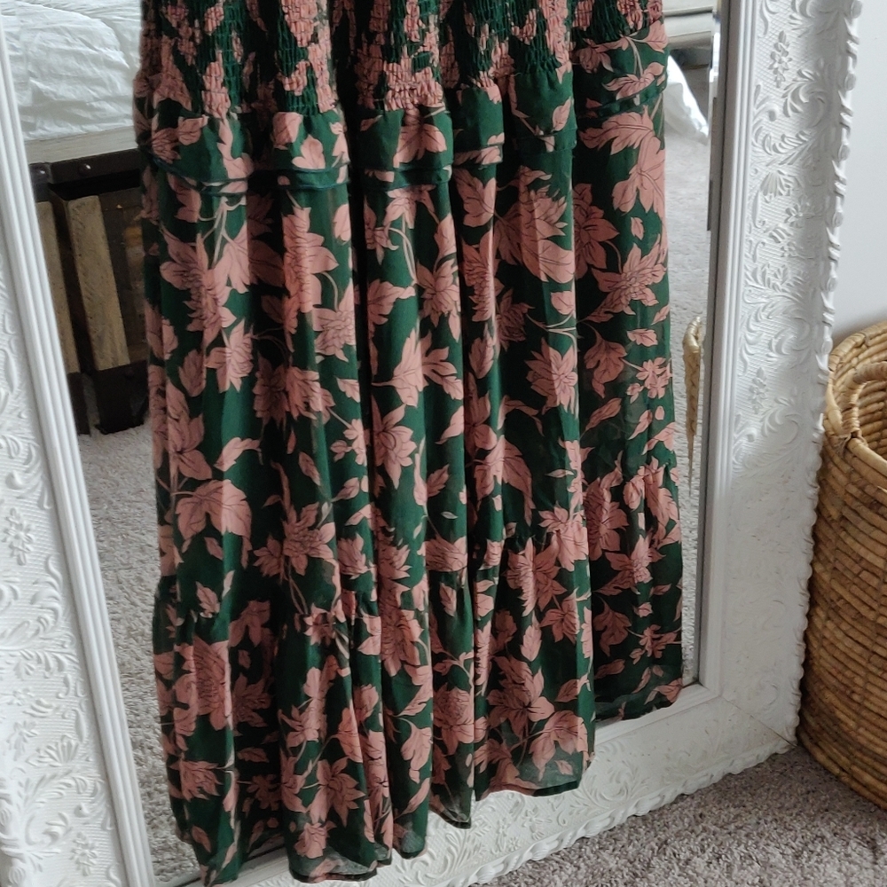 🆕 POL LEAF PRINT MAXI  DRESS - Picture 9 of 13